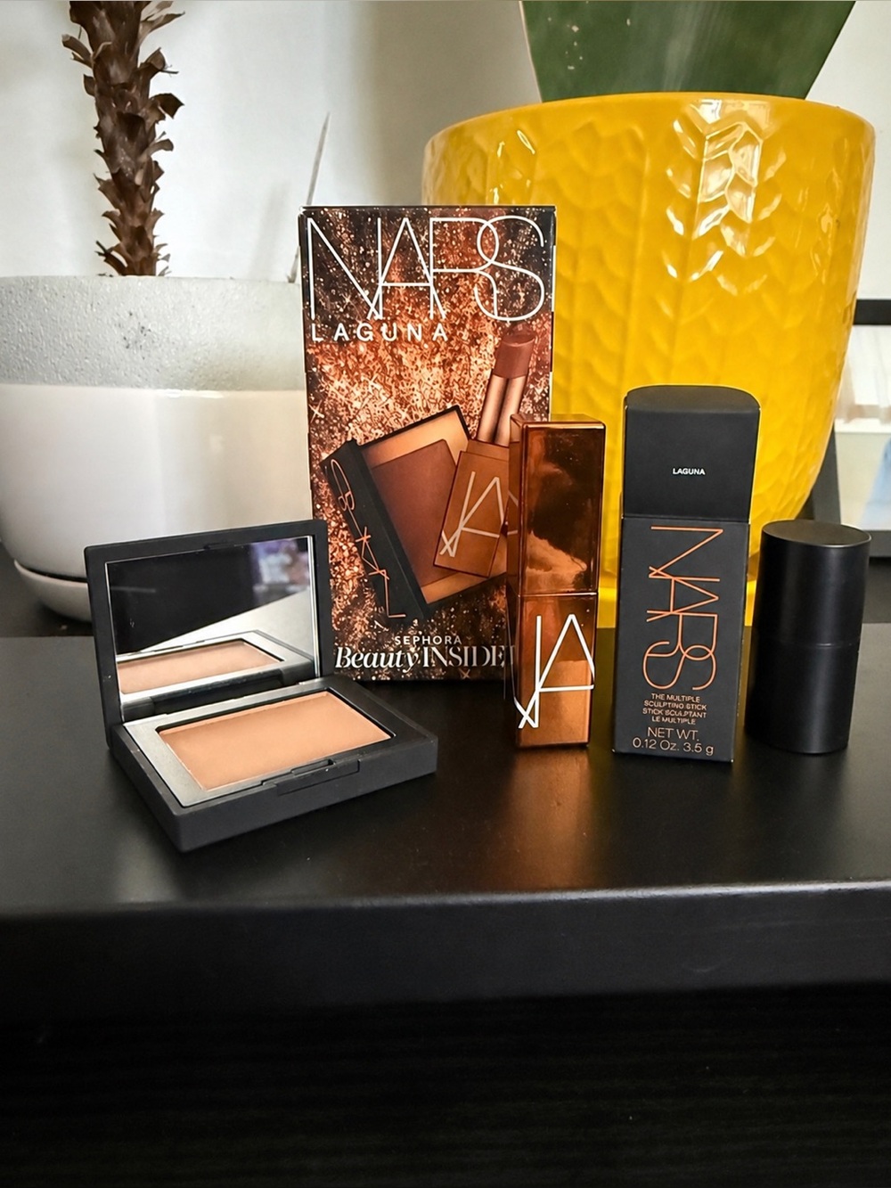 NARS bundle - beauty insider laguna lippie, Laguna bronzer, and sculpting stick